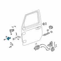 OEM 2018 Jeep Wrangler Front Door Diagram - 68297663AC