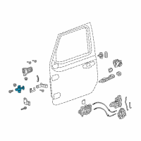 OEM 2019 Jeep Wrangler Front Door Diagram - 68297663AC