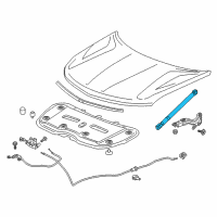 OEM 2021 Chevrolet Traverse Support Strut Diagram - 23165706