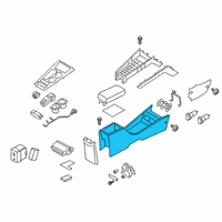 OEM 2021 Hyundai Kona Electric Console-Floor Diagram - 84611-K4000-TRY