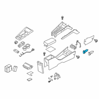 OEM 2021 Hyundai Kona Electric Accessory Socket Assembly Diagram - 95120-D2000