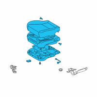 OEM 2011 Lexus LS600h Front Seat Set Diagram - 71002-50Y50-A2