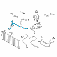 OEM 2014 BMW 750Li Coolant Hose Diagram - 17-12-7-619-706