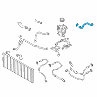 OEM 2014 BMW 550i GT xDrive Coolant Hose Diagram - 17-12-7-619-707
