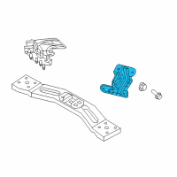 OEM 2010 Dodge Nitro INSULATOR-Engine Mount Diagram - 52129480AC