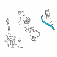 OEM 2021 Lexus LC500 Front Wiper Arm, Right Diagram - 85211-11031