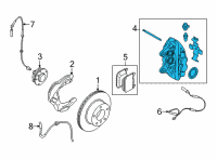 OEM BMW 330e xDrive BRAKE CALIPER HOUSING, RED Diagram - 34-11-6-897-339