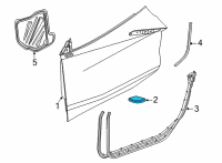 OEM 2021 Chevrolet Corvette Door Shell Plug Diagram - 10283990