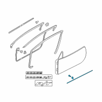 OEM 2004 Dodge Stratus Molding-Front Door Diagram - MR611902