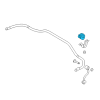 OEM Nissan Rogue Bush-Rear Stabilizer Diagram - 54613-JG19D