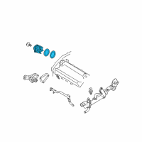 OEM 2007 Nissan Xterra Pump Assembly Water Diagram - 21010-7Y00A