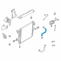 OEM 2019 Nissan Armada Hose-Radiator, Upper Diagram - 21501-5ZM0A