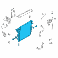 OEM 2014 Infiniti QX80 Radiator Assembly Diagram - 21410-1LA0A