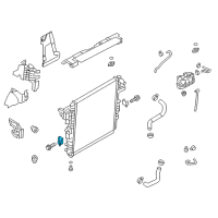 OEM 2016 Infiniti QX80 Bracket-Radiator Mounting, Lower Diagram - 21545-1LA0A