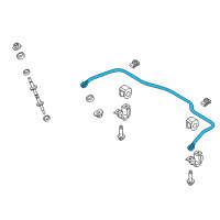 OEM Ford Crown Victoria Stabilizer Bar Diagram - YW7Z-5A772-CA