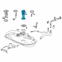 OEM 2014 Honda Accord Filter Set, Fuel Diagram - 16010-T3V-L00