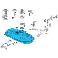 OEM Honda Accord Tank, Fuel Diagram - 17044-T3V-L00