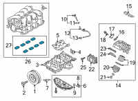 OEM 2012 Hyundai Equus Seal-Port Diagram - 28313-3F400