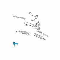 OEM Chevrolet Equinox Drag Link Repair Kit Diagram - 17149840
