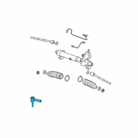 OEM 2008 Chevrolet Equinox Drag Link Repair Kit Diagram - 17149840