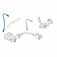 OEM 2011 Kia Soul Rear Oxygen Sensor Assembly Diagram - 392102B050