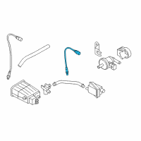 OEM Kia Soul Oxygen Sensor Assembly, Front Diagram - 392102B040