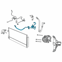 OEM 2015 Jeep Renegade Hose-A/C Compressor Diagram - 68418392AA