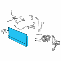 OEM Jeep Renegade CONDENSER-Air Conditioning Diagram - 68285226AA