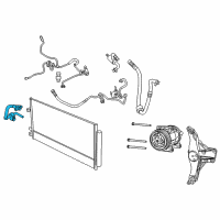 OEM Jeep Renegade Hose-A/C Suction Diagram - 68418395AA