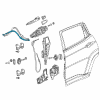 OEM 2017 Jeep Compass Cable-Inside Lock Cable Diagram - 68292089AA
