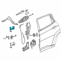 OEM 2022 Jeep Compass Door Upper Hinge Diagram - 68306525AA