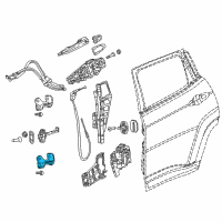 OEM 2019 Jeep Compass Door Lower Hinge Left Diagram - 68306527AA