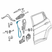 OEM 2018 Jeep Compass Cable-Outside Handle To Latch Diagram - 68242305AA