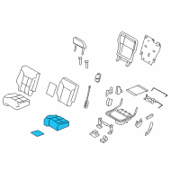 OEM 2013 Ford Edge Seat Cushion Pad Diagram - CT4Z-7863840-A