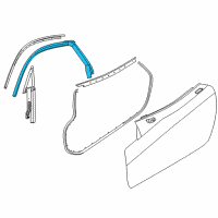 OEM Dodge Viper WEATHERSTRIP-Front Door Opening Diagram - 68096357AD