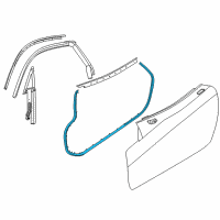 OEM 2017 Dodge Viper WEATHERSTRIP-Front Door Diagram - 68096402AC