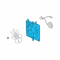 OEM Honda Fit Shroud, Air Conditioner Diagram - 38615-RB1-J51