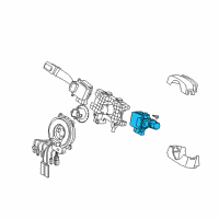 OEM 2005 Kia Sorento Wiper Lever Assembly Diagram - 934203E030