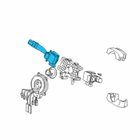 OEM 2009 Kia Sorento Light Lever Assembly Diagram - 934103E020