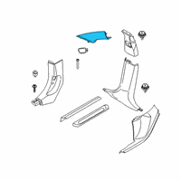 OEM BMW X4 Cover, Column A Right Diagram - 51-43-8-072-832