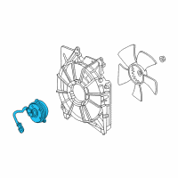 OEM 2018 Acura RLX Motor, Cooling Fan Diagram - 19030-R9S-A01