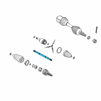 OEM 2000 Saturn LW1 Joint Kit, Front Wheel Drive Shaft Tri-Pot Diagram - 22692052