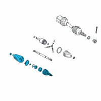 OEM 2000 Saturn LS2 Joint Kit, Front Wheel Drive Shift Cover Diagram - 21018880