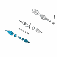 OEM 2002 Saturn L200 Joint Kit, Front Wheel Drive Shift Cover Diagram - 21018880
