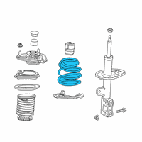 OEM 2020 Toyota C-HR Coil Spring Diagram - 48131-F4052