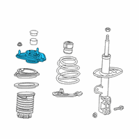 OEM Toyota C-HR Strut Mount Diagram - 48609-F4010