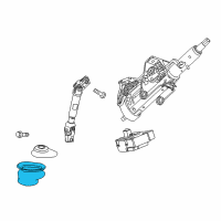 OEM Buick Regal Seal-Steering Column Dash Outer Diagram - 13219355