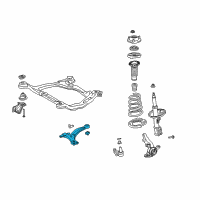 OEM 2007 Toyota Sienna Lower Control Arm Diagram - 48068-08021