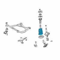 OEM 2004 Toyota Sienna Coil Spring Diagram - 48131-AE030