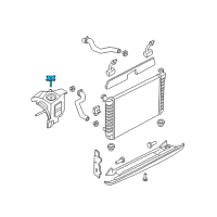 OEM 1998 Buick Century Cap Asm-Coolant Recovery Reservoir Diagram - 10285899